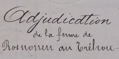 La ferme de Rosnonen au Tréhou